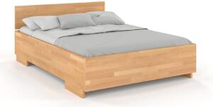 Buková postel Bergman - zvýšená , Buk přírodní, 120x200 cm