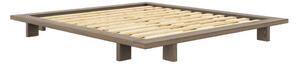 Hnědá dvoulůžková postel z borovicového dřeva s roštem 180x200 cm Japan – Karup Design