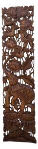 Závěsná dekorace SLON 180 cm x 45 cm , teak masív, ruční práce (Masterpiece teak )