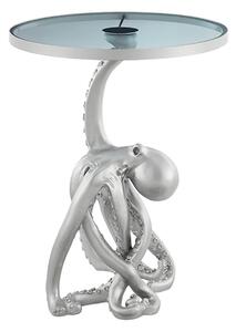 Odkládací stolek WILDLIFE OCTOPUS 55 CM stříbrný s LED osvětlením Nábytek | Doplňkový nábytek | Odkládací stolky