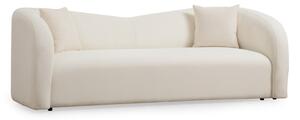 Hanah Home Třímístná pohovka Asos 225 cm bouclé krémová