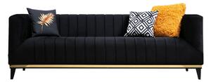 Hanah Home Třímístná pohovka Bellino 222 cm černá