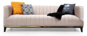 Hanah Home Třímístná pohovka Bellino 222 cm béžová