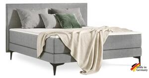 Šedá kontinentální postel Emma Elite boxspring Komfort 200x180
