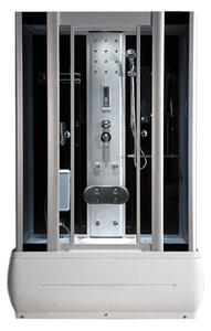 BPS-koupelny Hydromasážní box HYD-O77B 120x85 SA Černý, se saunou