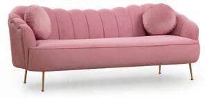Hanah Home Třímístná pohovka Istiridye II 215 cm růžová