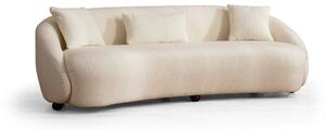 Hanah Home Třímístná pohovka Napoli 230 cm boucle krémová