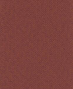Vliesová tapeta na zeď, červená, imitace rohože, WIL302, The Texture Book, Masureel