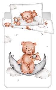 Povlečení do postýlky Medvídek plane baby 100x135, 40x60 cm