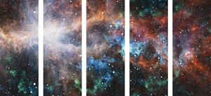 5-dílný obraz nekonečná galaxie
