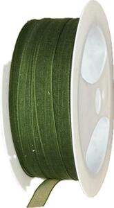 Stuha organzová Beauty Organdy – Forest Green tmavě zelená 7mm x 5m (4,-Kč/m)