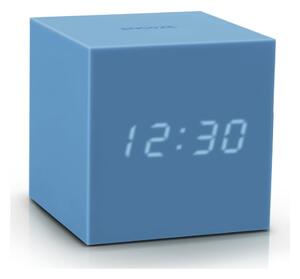 Azurově modrý LED budík Gingko Gravity Cube