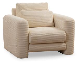 Hanah Home Designové křeslo Lily béžové