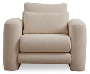 Hanah Home Designové křeslo Lily krémové