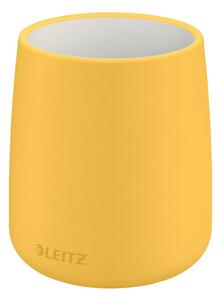 Žlutý keramický kelímek na tužky Leitz Cosy