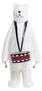 Vánoční dekorace stojící medvěd s bubínkem Bear Drum - 12*12*25 cm