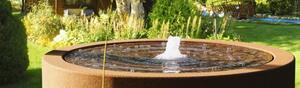 Zahradní fontána Corten FUENTE FC8 průměr 120 cm