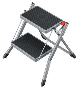 Ocelové skládací schůdky Hailo MK62 StandardLine stříbrné, 999000495746