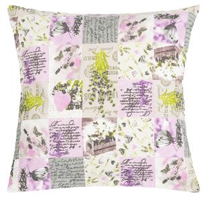 Bellatex Polštářek ADÉLA 40x40 cm Patchwork lila