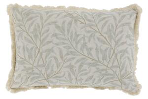 Povlak na polštář Aix Fringes/Leaves Opal 35 × 50 cm