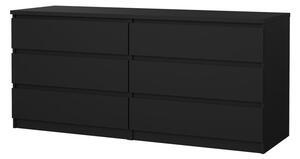 Komoda Simplicity 154 x 50 x 70 cm, černý mat