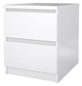 Noční stolek Simplicity III, bílý lesk