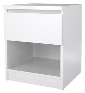 Noční stolek Simplicity, bílý lesk