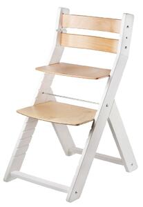Wood Partner Rostoucí židle Sandy - bílá / natur lak