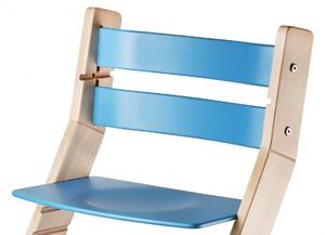 Wood Partner Rostoucí židle Sandy - natur lak / modrá