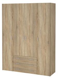 Šatní skříň Sid 154 x 49,5 x 200,4 cm, dub sonoma