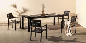 Hector Rozkládací zahradní stůl ORRIOS 205/275 cm černý