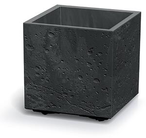Květináč SIERRA SQUARE BETON EFFECT 28,8 cm - barva: černý beton