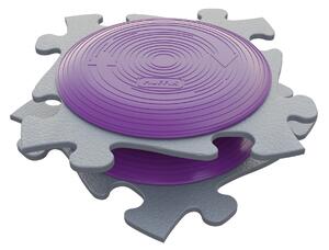 Muffik Set aktivních puzzlí - Magická Rotana - rotační disk na cvičení Šedá/Fialová perleť