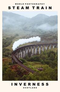Fotografie Steam Train (Inverness, Scotland), (30 x 40 cm)