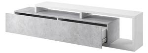 Televizní stolek BOTA 40 Helvetia 219/52/45 Barevné provedení: beton colorado/bílý mat