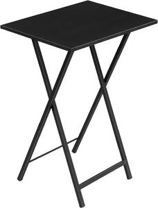 Skládací odkládací stolek Vasagle Abby 48 cm černý