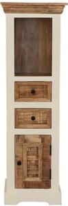 Skříňka do koupelny Agni 40x130x35 cm z masivu mango AGNI-SM