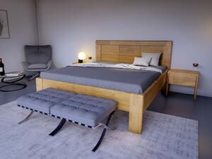 Manželská postel z masivního dubu model GRANDE (Manželská postel z)