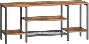 TV stolek Vasagle Werry 140 cm černý/hnědý