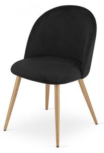 Jídelní židle BELLO sametová černá