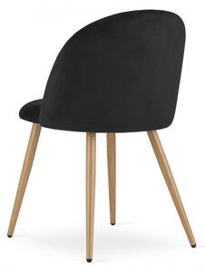 Jídelní židle BELLO sametová černá