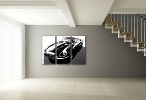 Ručně malovaný POP Art Jaguar E-Type 3 dílný 120x80cm