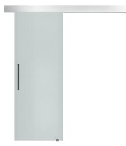 HOMCOM Skleněné posuvné dveře s madlem jednostranně matné 90 x 205 cm | Aosom