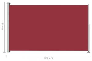 Zatahovací boční markýza 180x300 cm Dekorhome Hnědá