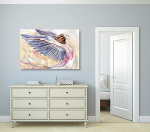 Obraz svobodný anděl s fialovými křídly Varianta: 60x40