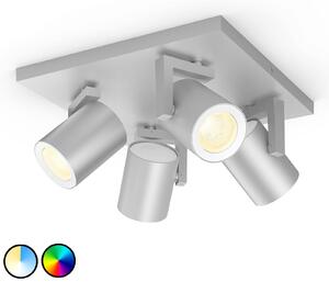 Philips Hue Argenta LED spot čtyři zdroje hliník