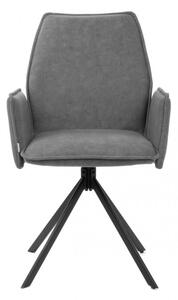 Otočná židle LUGRO šedá 871707