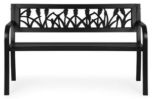 MultiGarden Zahradní lavička Dorado 120 cm černá