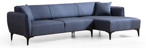 Hanah Home Rohová sedací souprava Belissimo 270 cm modrá pravá