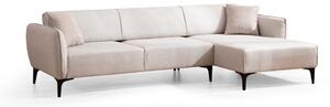 Hanah Home Rohová sedací souprava Belissimo 270 cm bílá pravá